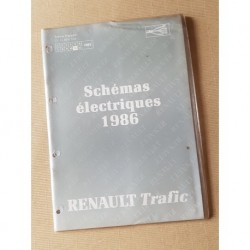 Renault Trafic, schémas électriques 1986, original