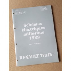 Renault Trafic, schémas électriques 1989, original