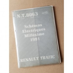 Renault Trafic, schémas électriques 1991, original