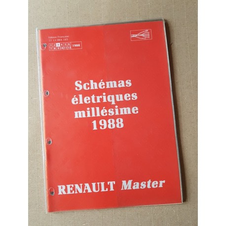 Renault Master, schémas électriques 1988, original