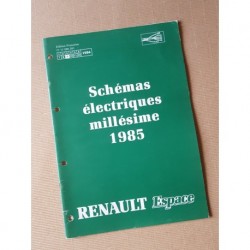 Renault Espace, schémas électriques 1985, original