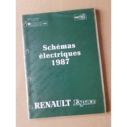Renault Espace, schémas électriques 1987, original