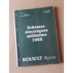 Renault Espace, schémas électriques 1988, original