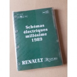 Renault Espace, schémas électriques 1989, original