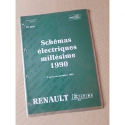 Renault Espace, schémas électriques 1990, original