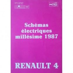 Renault 4 tous types, schémas électriques 1987 (eBook)