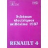 Renault 4 tous types, schémas électriques 1987 (eBook)