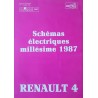 Renault 4 tous types, schémas électriques 1987 (eBook)