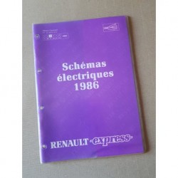 Renault Express, schémas électriques 1985-86, original