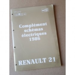 Renault 21, schémas électriques 1986, original