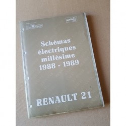 Renault 21 et 2L Turbo, schémas électriques 1988-1989, original