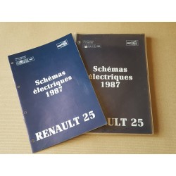 Renault 25, schémas électriques 1987, original