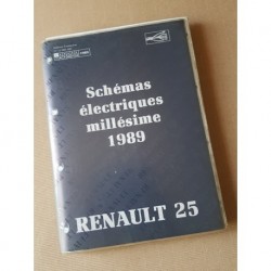 Renault 25, schémas électriques 1989, original