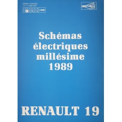 Renault 19, schémas électriques 1989 (eBook)