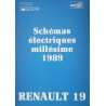 Renault 19, schémas électriques 1989 (eBook)