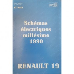 Renault 19, schémas électriques 1990 (eBook)