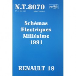 Renault 19, schémas électriques 1991 (eBook)