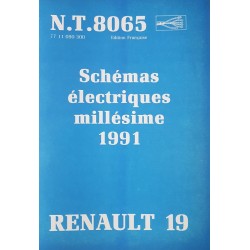 Renault 19, schémas électriques 1991 (eBook)