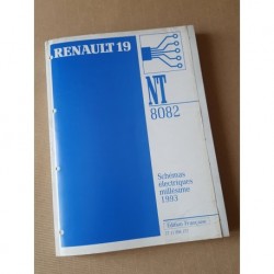 Renault 19, schémas électriques 1993, original