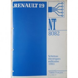 Renault 19, schémas électriques 1993 (eBook)