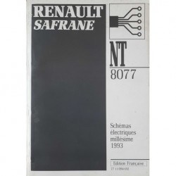 Renault Safrane, schémas électriques 1993 (eBook)