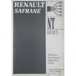 Renault Safrane, schémas électriques 1994 (eBook)