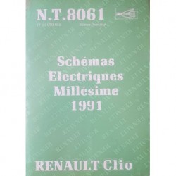 Renault Clio dont 16s, schémas électriques 1991 (eBook)