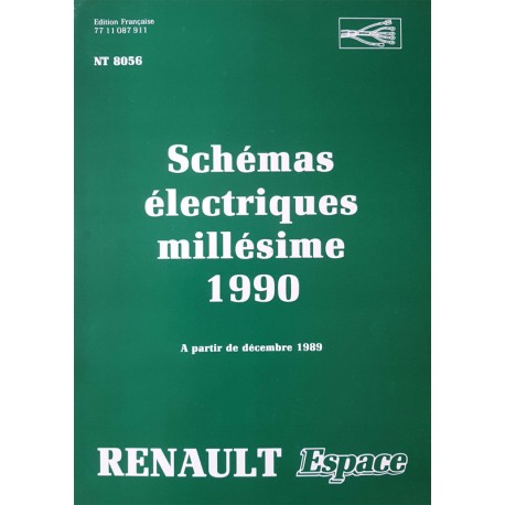 Renault Espace, schémas électriques 1990