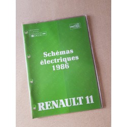 Renault 11, schémas électriques 1985-86, original