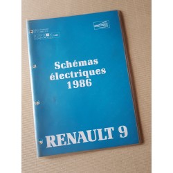 Renault 9, schémas électriques 1985-1986, original