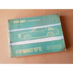 Renault 17 TL, Catalogue de Pièces original