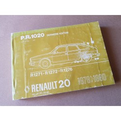 Renault 20 de 1976-80, Catalogue de Pièces original