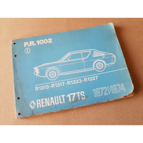 Renault 17 TS, Catalogue de Pièces original