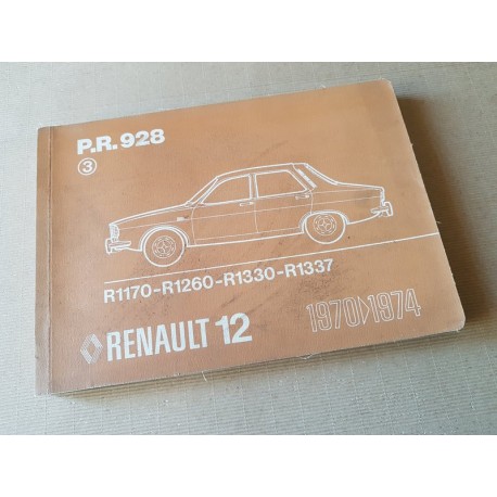Renault 12, R1170 R1260 R1330 R1337, catalogue de pièces original