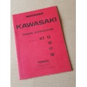 Kawasaki KT 12, 15, 17 et 18, notice d'entretien originale
