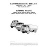 Berliet GLR TAK GCK 160 GR GLR 200 250 GLM TLM 12 GR TR 260, manuel technique