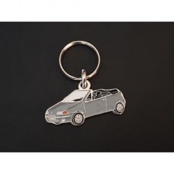 Porte-clés profil Fiat Punto Cabrio, cabriolet 176 ELX SX (gris)