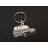 Porte-clés profil Mitsubishi Pajero 1 et Montero, Shugun 4x4, L040 (gris)