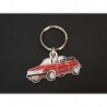 Porte-clés profil Talbot Samba cabriolet, cabrio (rouge)
