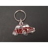 Porte-clés profil Renault 4cv (rouge bordeaux)