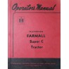 McCormick Farmall Super C, notice d’entretien (eBook)