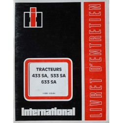 International 433SA, 533SA, 633SA, notice d’entretien