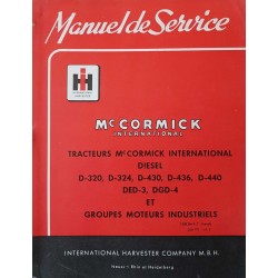 McCormick D-320 D-324 D-430 D-436 D-440 DED-3 DGD-4, manuel de réparation