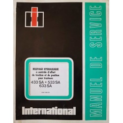 International 433, 533, 633 SA, manuel de réparation relevage hydraulique