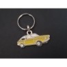 Porte-clés profil Fiat et Seat 850 coupé (jaune)