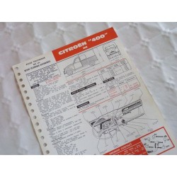 Fiche technique Citroën AK 400