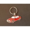 Porte-clés profil Alfa Romeo 75, Milano Quadrifoglio V6 America QV (rouge)