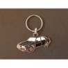 Porte-clés profil Alfa Romeo 75, Milano Quadrifoglio V6 America QV (noir)