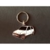 Porte-clés profil Fiat Cinquecento, Sporting SX Abarth Trofeo, FSM (blanc)