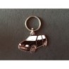 Porte-clés profil Fiat Cinquecento, Sporting SX Abarth Trofeo, FSM (noir)
